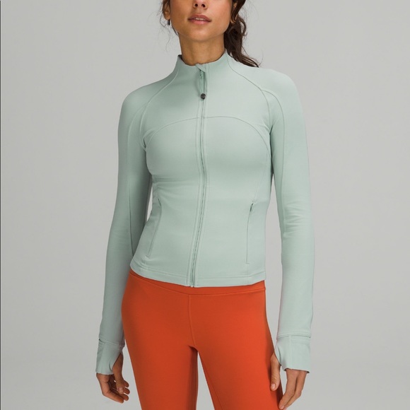 Lululemon CROPPED Define Jacket Nulu Silver Blue - Picture 1 of 4